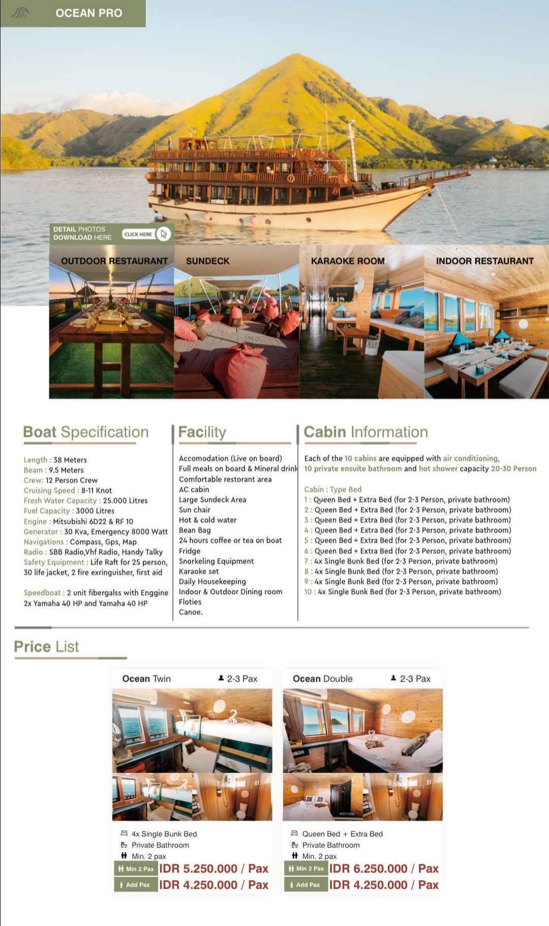 flayer open trip 3d/2n komodo island tour