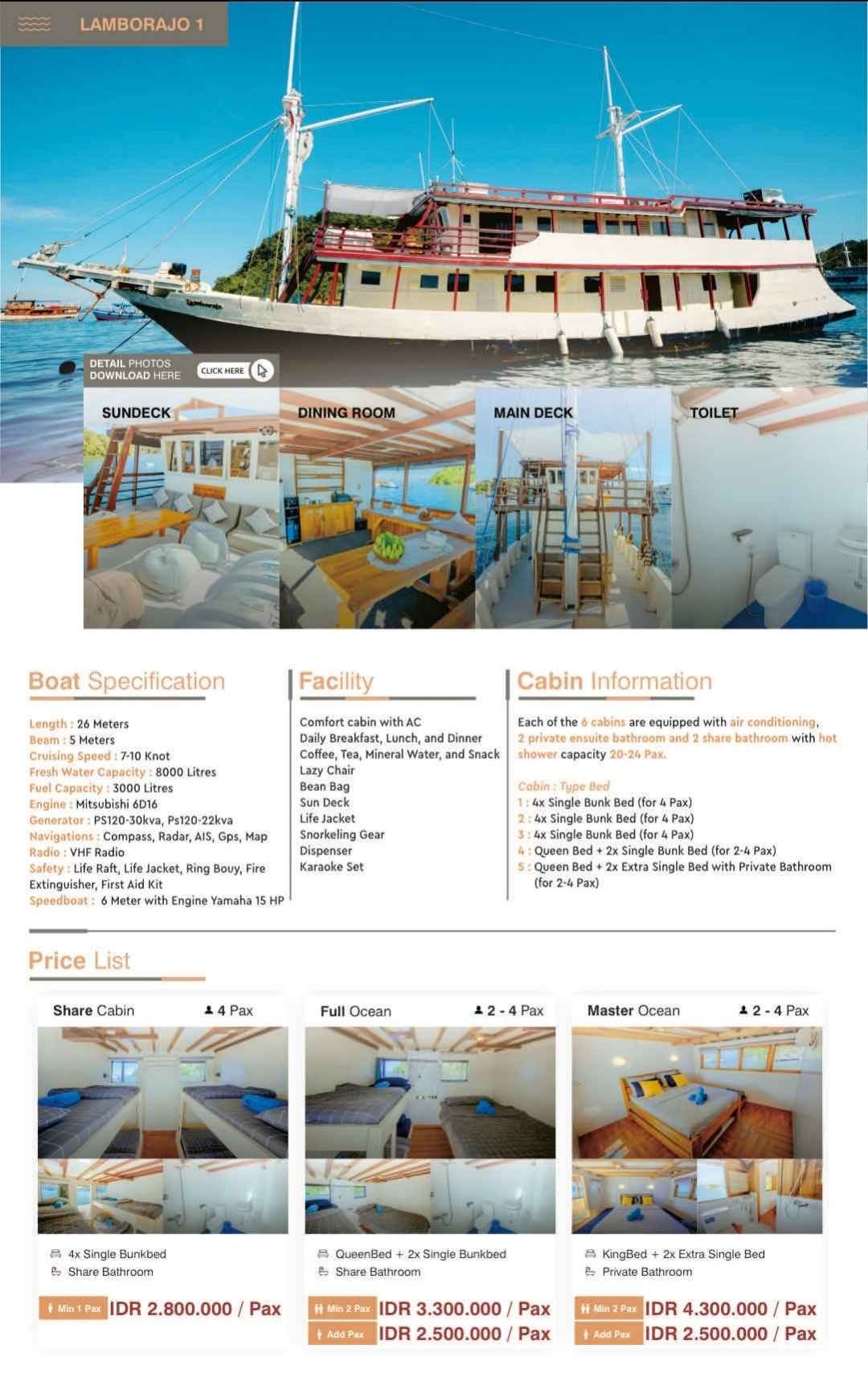 flayer open trip 3d/2n komodo island tour