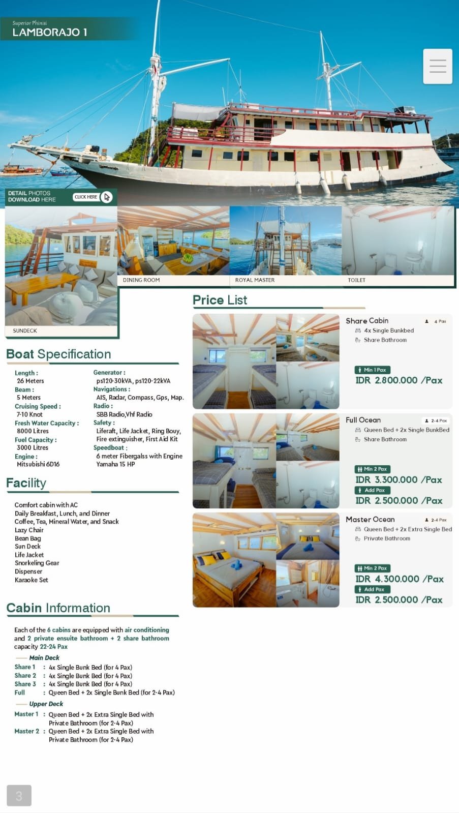 package 3d2n komodo tour