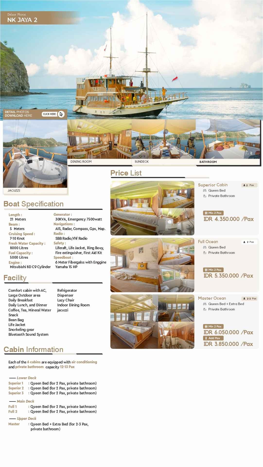 flayer open trip 3d/2n komodo island tour