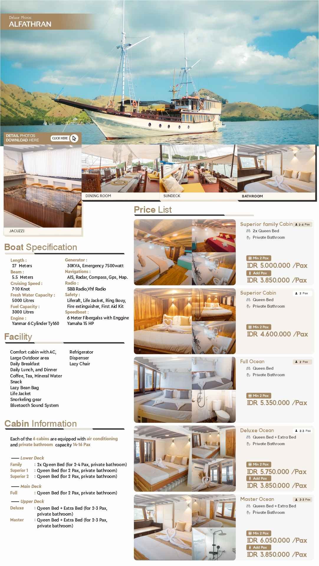 flayer open trip 3d/2n komodo island tour