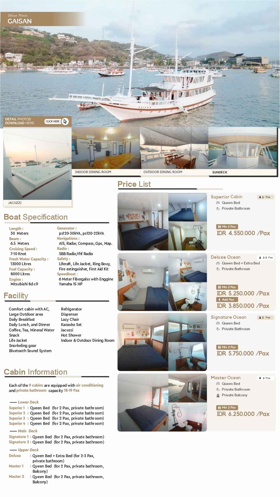 flayer open trip 3d/2n komodo island tour