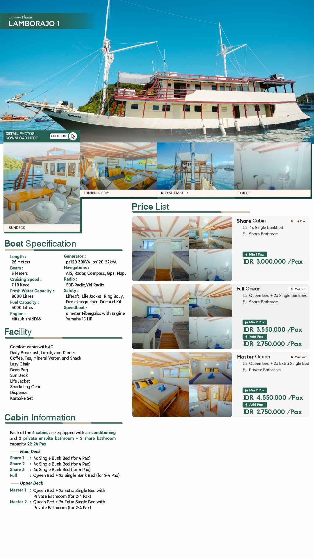 flayer open trip 3d/2n komodo island tour