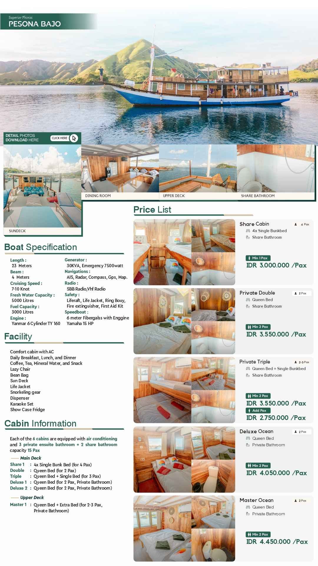 flayer open trip 3d/2n komodo island tour